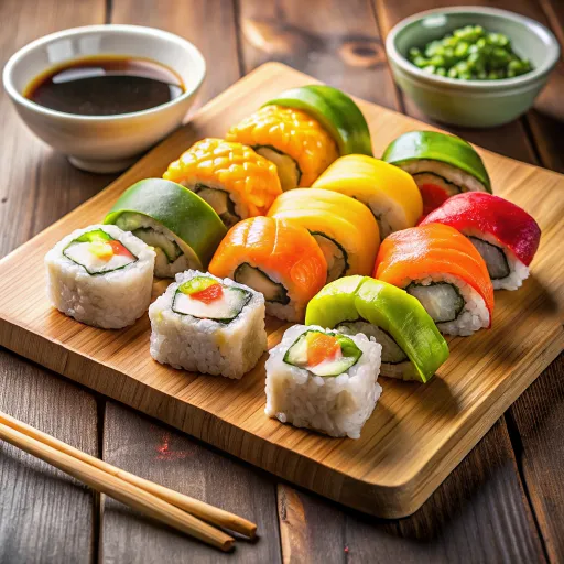 Ampalaya Mango Sushi Rolls